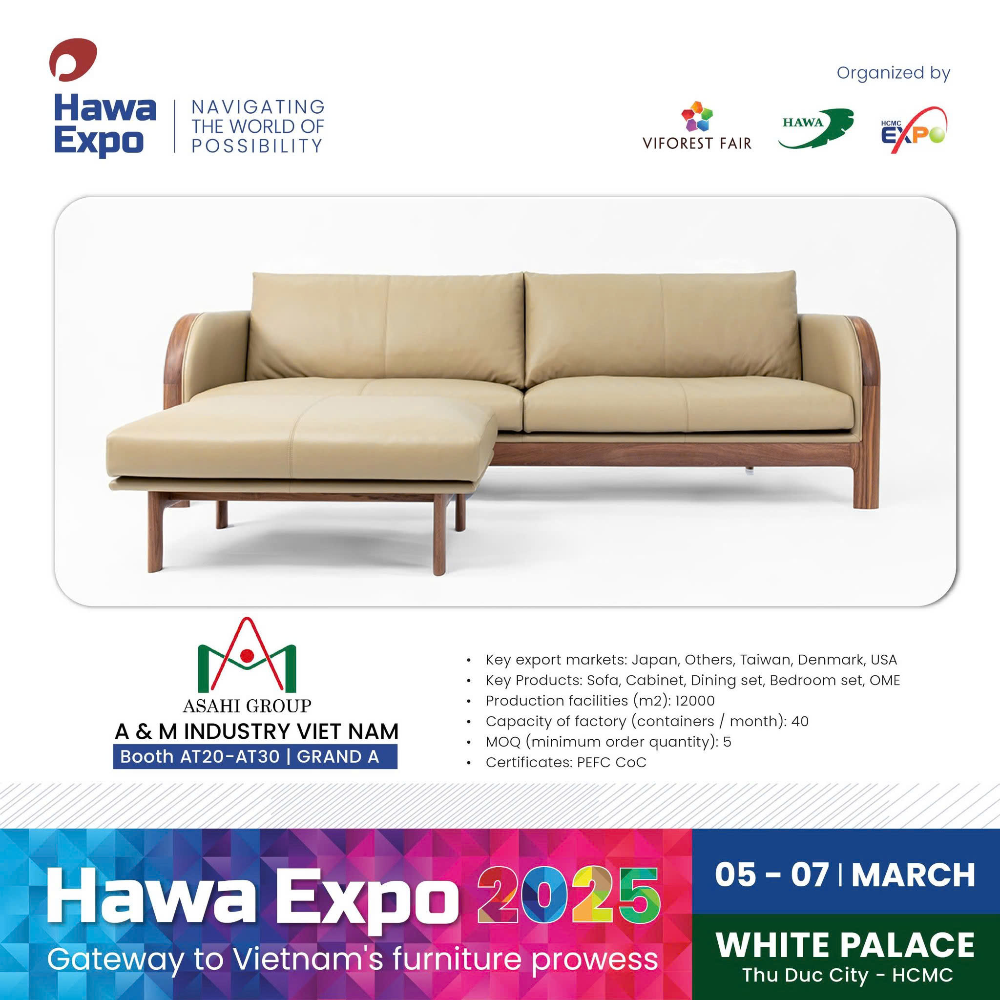 Asahi Furniture Invites You to HAWA EXPO 2025!